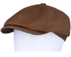 6-panel Brown Calf Leather Flatcap - Stetson -Fashion Hat Discount Store 4063633159022 5