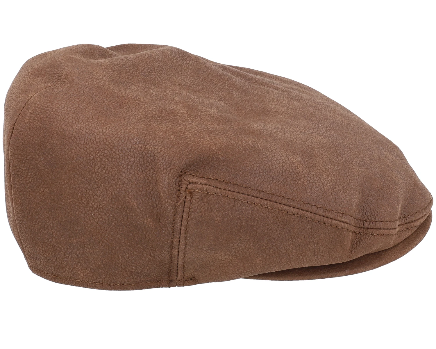 Kent Calf Leather Brown Flat Cap - Stetson 3 Kent Calf Leather Brown Flat Cap - Stetson - Image 3