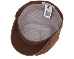 Kent Calf Leather Brown Flat Cap - Stetson 8 Kent Calf Leather Brown Flat Cap - Stetson -Fashion Hat Discount Store 4063633159053 4