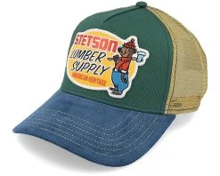 Lumber Supply Green/Blue Trucker - Stetson
