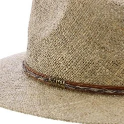 Dunraven - Stetson Seagrass Straw Fedora Hat - OSDNRV -Fashion Hat Discount Store H OSDNRV 4