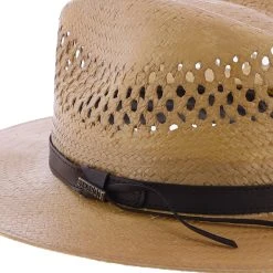 Peak View - Stetson Vented Shantung Straw Outdoor Hat - OSPKVW -Fashion Hat Discount Store H OSPKVW COPPER 4