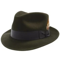 Mercury - Stetson Fur Felt Fedora Hat - TFMCRY -Fashion Hat Discount Store H TFMCRY GRAPHITE 1a