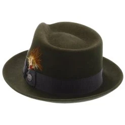 Mercury - Stetson Fur Felt Fedora Hat - TFMCRY -Fashion Hat Discount Store H TFMCRY GRAPHITE 6a