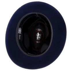 Stetson Noble Fur Felt Fedora Hat 27 Stetson Noble Fur Felt Fedora Hat -Fashion Hat Discount Store H TFNBLE BLU 6a