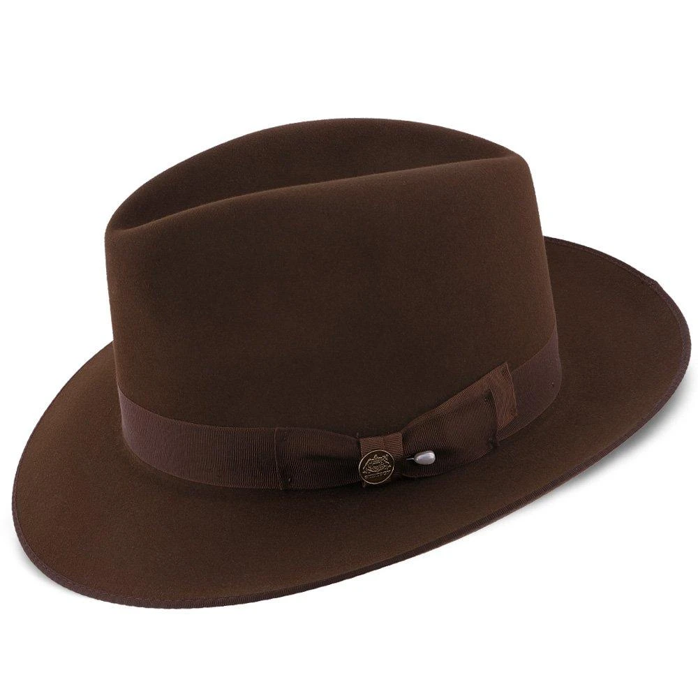 Stetson Noble Fur Felt Fedora Hat 3 Stetson Noble Fur Felt Fedora Hat - Image 3