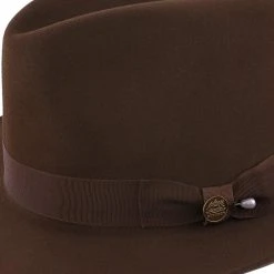 Stetson Noble Fur Felt Fedora Hat 25 Stetson Noble Fur Felt Fedora Hat -Fashion Hat Discount Store H TFNBLE MINK 4a
