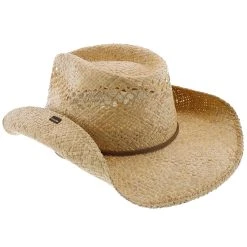 Bridger - Stetson Vented Raffia Straw Cowboy Hat - TSBRGR -Fashion Hat Discount Store H TSBRGR 3