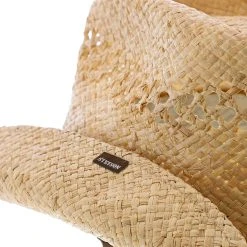 Bridger - Stetson Vented Raffia Straw Cowboy Hat - TSBRGR -Fashion Hat Discount Store H TSBRGR 4