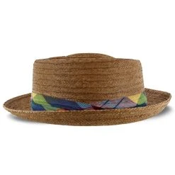 Madrigal - Stetson Coconut Straw Porkpie Hat - TSMDGL -Fashion Hat Discount Store H TSMDGL BRN 2b