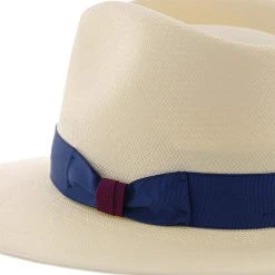 Santa Monica - Stetson Natural Wide Brim Shantung Straw Fedora Hat -Fashion Hat Discount Store H TSSTMOE NAT 4a
