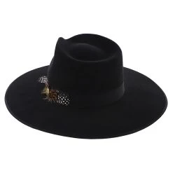 Midtown B - Stetson Wool Felt Fedora Hat -Fashion Hat Discount Store H TWMDNTB BLACK 3
