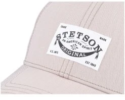 Baseball Cotton Herringbone Beige Adjustable - Stetson -Fashion Hat Discount Store HS2002610 6