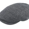 Driver Cap Virgin Wool/Linen Grey Flat Cap - Stetson