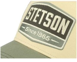 Gasoline Beige/Green Trucker - Stetson -Fashion Hat Discount Store HS2312938 6