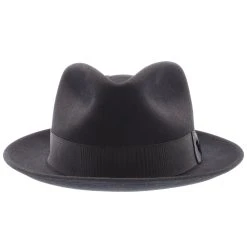 Mercury - Stetson Fur Felt Fedora Hat - TFMCRY -Fashion Hat Discount Store h tfmcry blk 2a