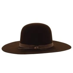 Smith - Stetson Fur Felt Open Crown Western Hat -Fashion Hat Discount Store h tfsmith chocolate 2