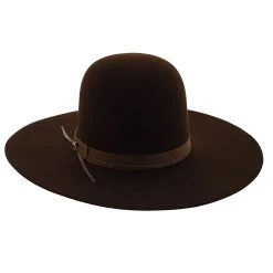 Smith - Stetson Fur Felt Open Crown Western Hat -Fashion Hat Discount Store h tfsmith chocolate 3