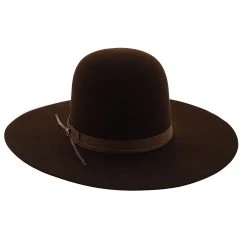 Smith - Stetson Fur Felt Open Crown Western Hat -Fashion Hat Discount Store h tfsmith chocolate 3 1d7da192 a239 4a8a 896a d1f35024d1c0