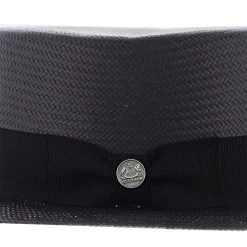 Keeneland - Stetson Shantung Straw Boater Hat -Fashion Hat Discount Store h tskeld blk 4a