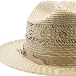 Open Road 2 - Stetson Shantung Straw Fedora Hat -Fashion Hat Discount Store h tsoprd2 nattan 3a