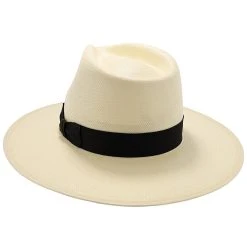 Santa Monica - Stetson Natural Wide Brim Shantung Straw Fedora Hat -Fashion Hat Discount Store h tsstmok nat 5a