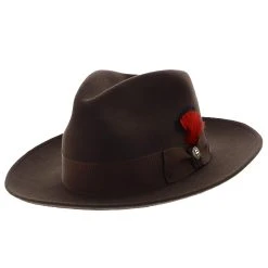 Gurnee - Stetson Crushable Wool Felt Fedora Hat -Fashion Hat Discount Store h twgurn mink 0 66dd075a a495 4916 83da 89379c89269b