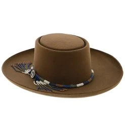 Tellus - Stetson Wool Felt Bolero Hat -Fashion Hat Discount Store h xwtels pecan 3