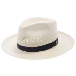 Stetson Alderton Shantung Straw Fedora Hat -Fashion Hat Discount Store stetson fedora alderton stetson shantung fedora hat hat 16524863668364