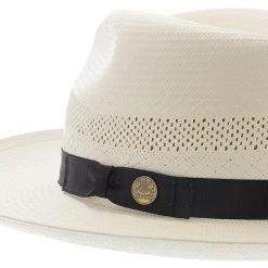 Stetson Alderton Shantung Straw Fedora Hat -Fashion Hat Discount Store stetson fedora alderton stetson shantung fedora hat hat 16524863799436