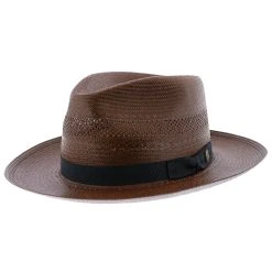 Stetson Alderton Shantung Straw Fedora Hat -Fashion Hat Discount Store stetson fedora alderton stetson shantung fedora hat hat 17284456939660