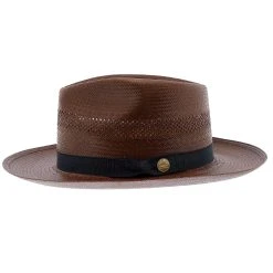 Stetson Alderton Shantung Straw Fedora Hat -Fashion Hat Discount Store stetson fedora alderton stetson shantung fedora hat hat 17284457005196