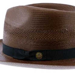 Stetson Alderton Shantung Straw Fedora Hat -Fashion Hat Discount Store stetson fedora alderton stetson shantung fedora hat hat 17284458709132