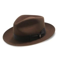 Bogie - Stetson Fur Felt Fedora Hat -Fashion Hat Discount Store stetson fedora bogie stetson fur felt fedora hat hat 16524541427852