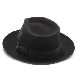 Bogie - Stetson Fur Felt Fedora Hat -Fashion Hat Discount Store stetson fedora bogie stetson fur felt fedora hat hat 16524542148748