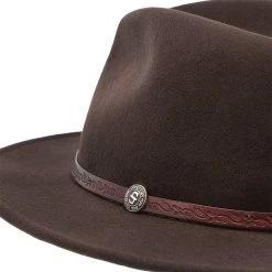 Cromwell - Stetson Crushable Wool Fedora Hat - TWCMWL -Fashion Hat Discount Store stetson fedora cromwell stetson crushable wool fedora hat twcmwl hat 16524266274956