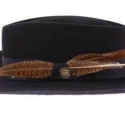 Rockway - Stetson Fur Blend Felt Fedora Hat -Fashion Hat Discount Store stetson fedora rockway stetson fur blend felt fedora hat hat 16524555583628