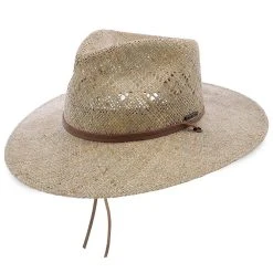 Stetson Terrace Outdoor Vented Seagrass Straw Fedora Hat -Fashion Hat Discount Store stetson fedora terrace stetson outdoor vented seagrass fedora hat hat 16524863209612