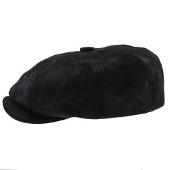 Stetson Birmingham Weathered Leather Newsboy Cap -Fashion Hat Discount Store stetson newsboy birmingham stetson stw199 brown weathered leather newsboy cap hat 17284268589196