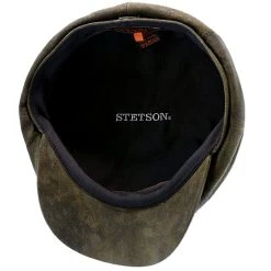 Stetson Birmingham Weathered Leather Newsboy Cap -Fashion Hat Discount Store stetson newsboy birmingham stetson stw199 brown weathered leather newsboy cap hat 17284272488588