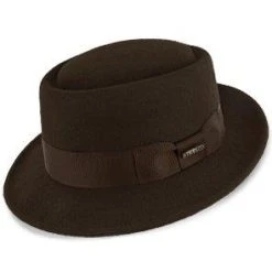 Cranston - Stetson Wool Felt Porkpie Hat -Fashion Hat Discount Store stetson porkpie chocolate large cranston stetson wool felt porkpie hat hat 16556554027148
