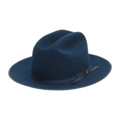 Pure Open Road - Stetson Beaver Fur Felt Fedora Hat -Fashion Hat Discount Store tfprorb0526 true blue 0